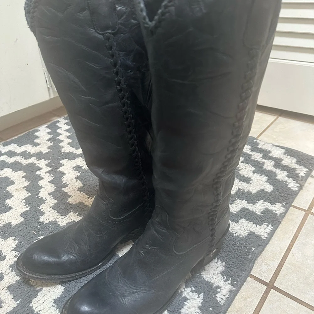 Black Cowboy Boots - Picture 2 of 7